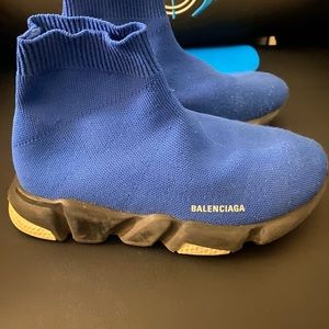 Kids blue Balenciaga runners